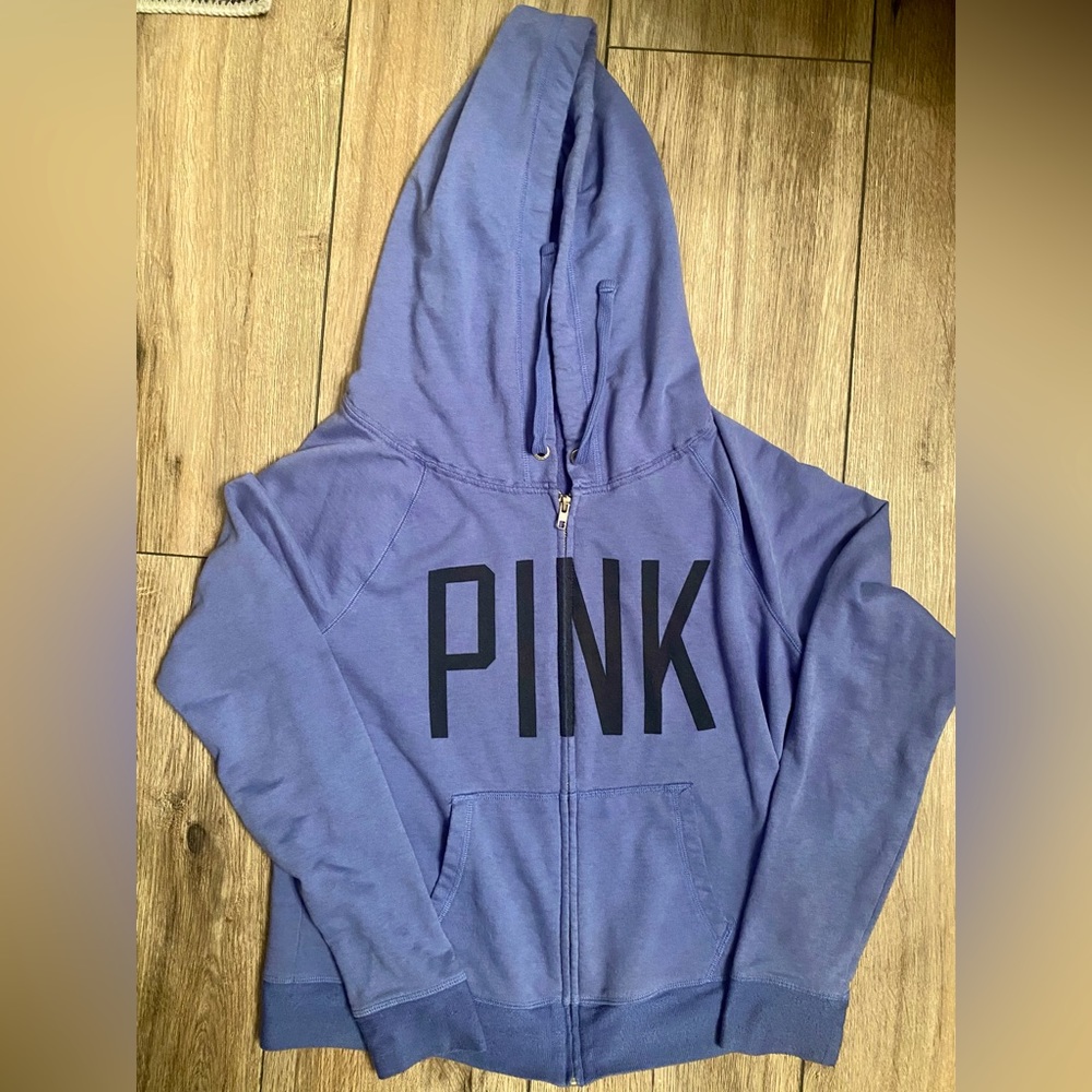Victoria’s Secret Pink zip up hooded sweatshirt